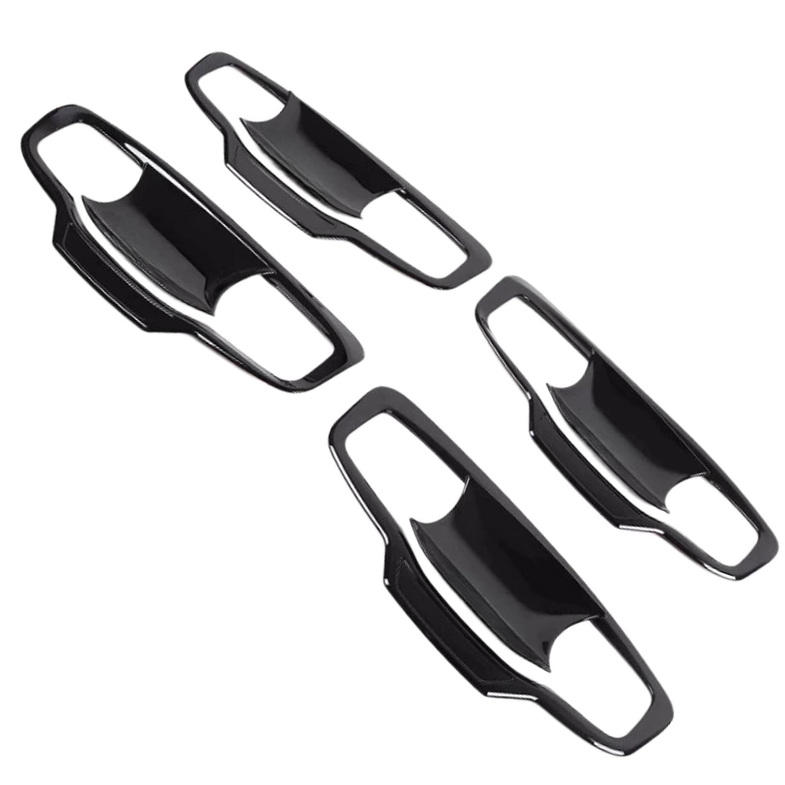 Door Handle Bowl Cover Trim Gloss Black Suitable For Mitsubishi Triton MV 2024+-2
