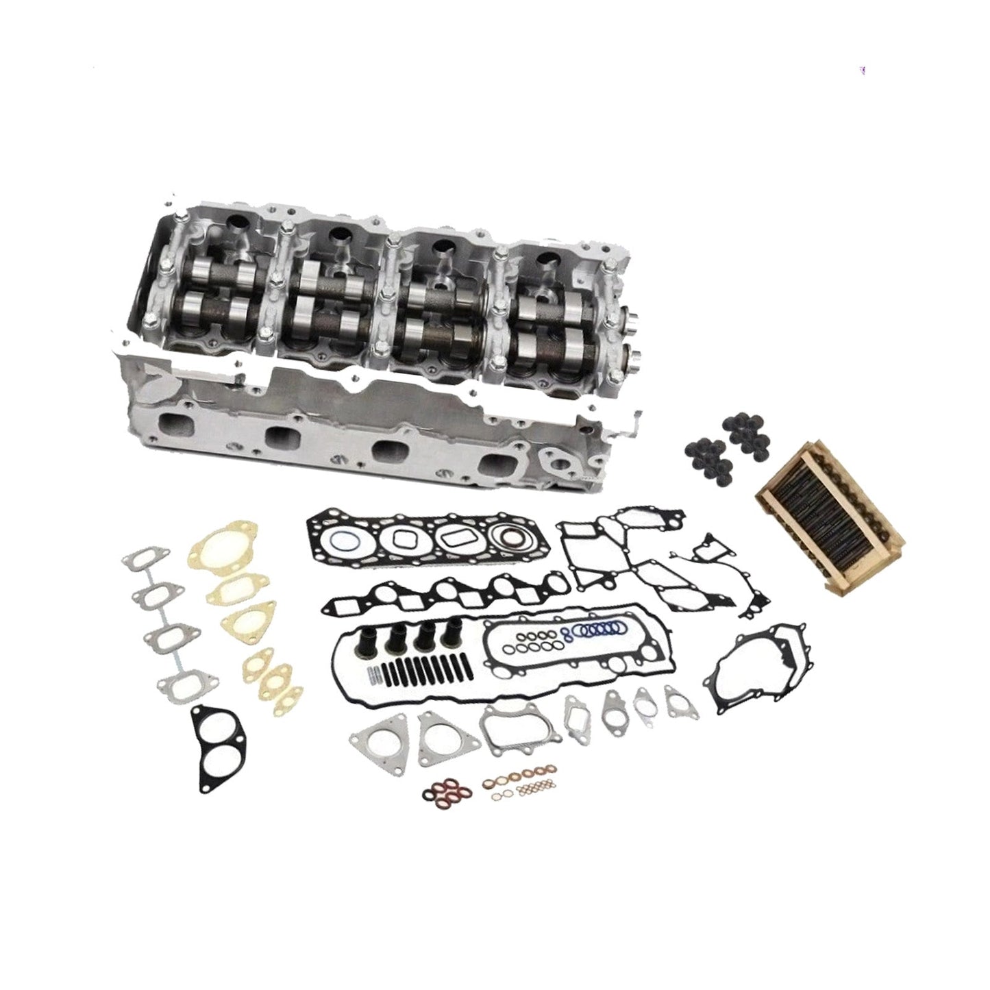 Cylinder Head Assembly & Gasket Kit Suitable For Nissan Patrol GU Y61 3.0L ZD30DDTi-0
