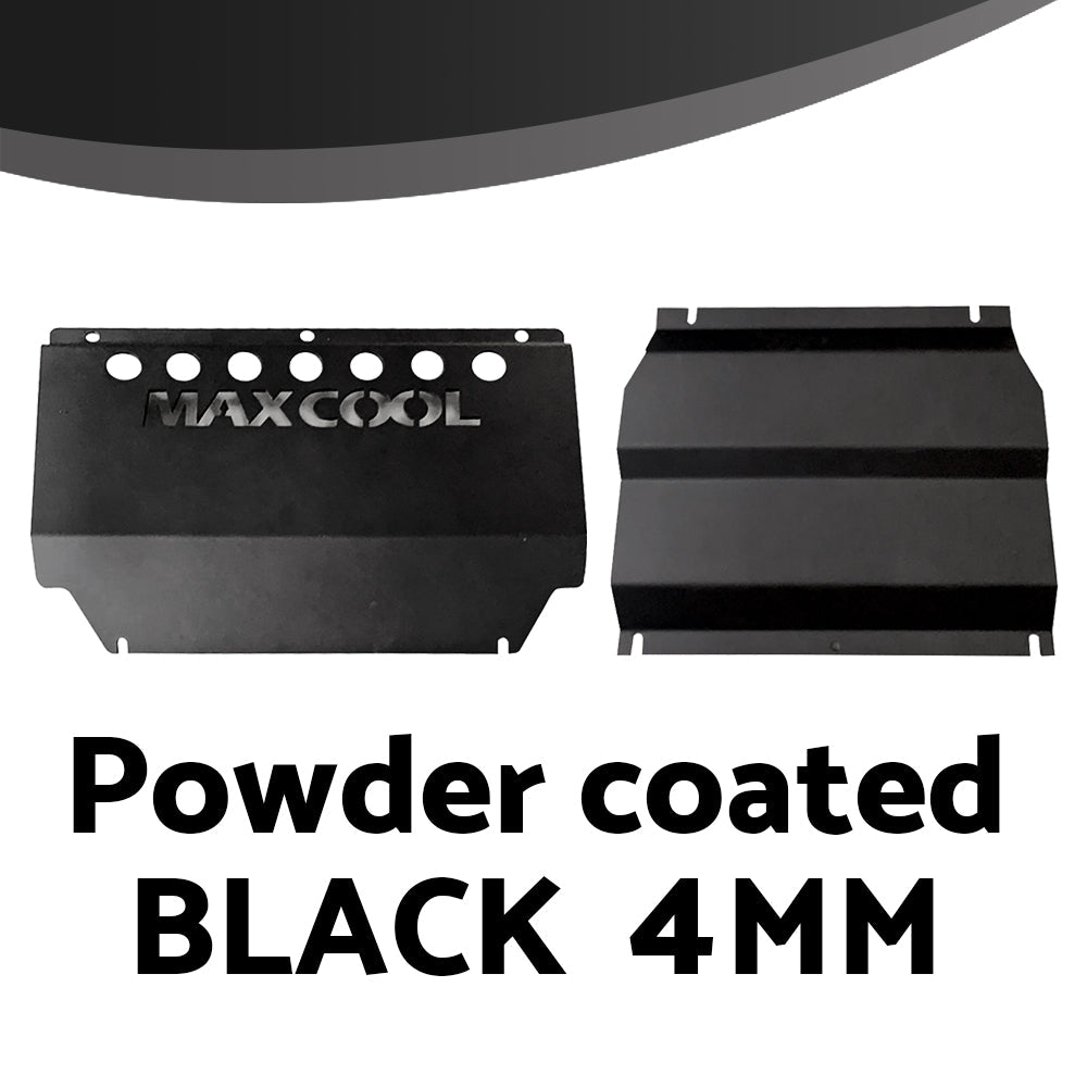 4mm Black Bash Plate Suitable For Mitsubishi Triton ML / MN 2006-2015 Underbody Steel Front Sump Guard-3