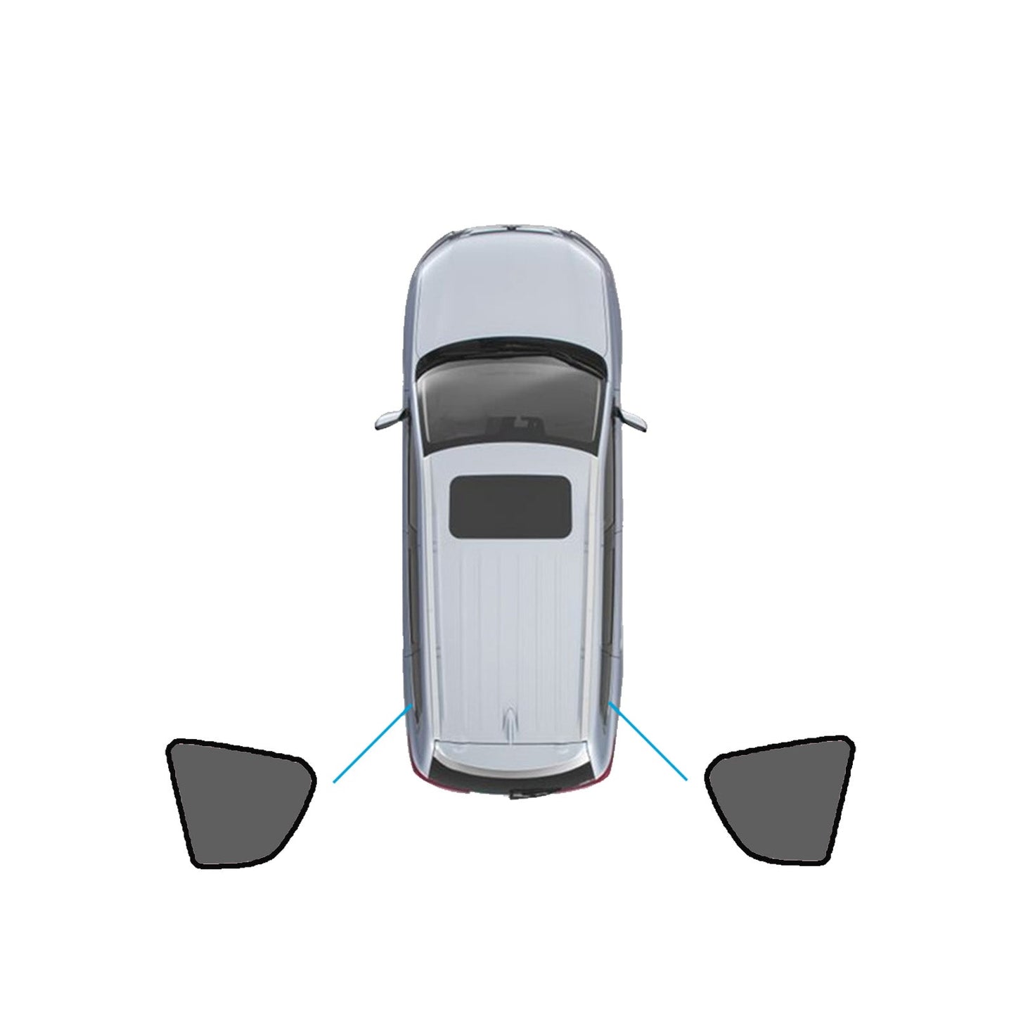 Window Shade Black Suitable For Toyota RAV4 2005-2012 UV Protection Window-1