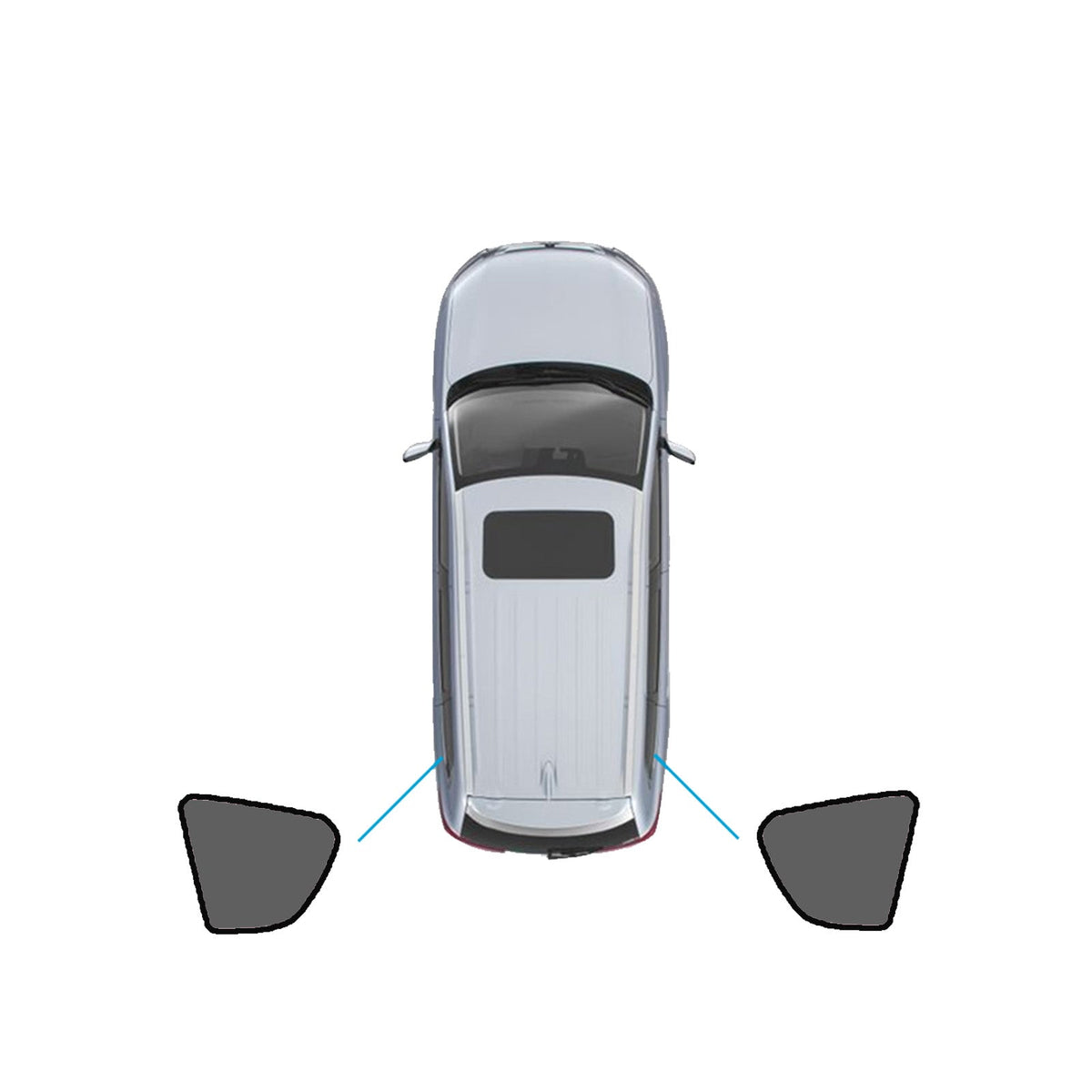 Window Sunshade Magnetic Nylon Suitable For Toyota RAV4 2005-2012-3