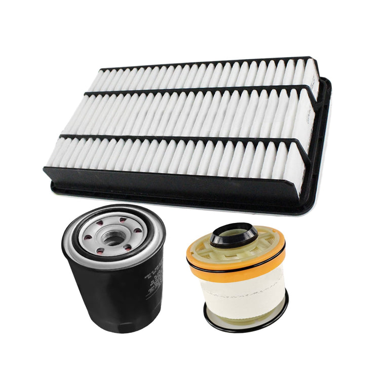 AirOilFuel Filter Kit Suitable for Toyota Hiace 3. 0L Turbo Diesel 3pcs-0