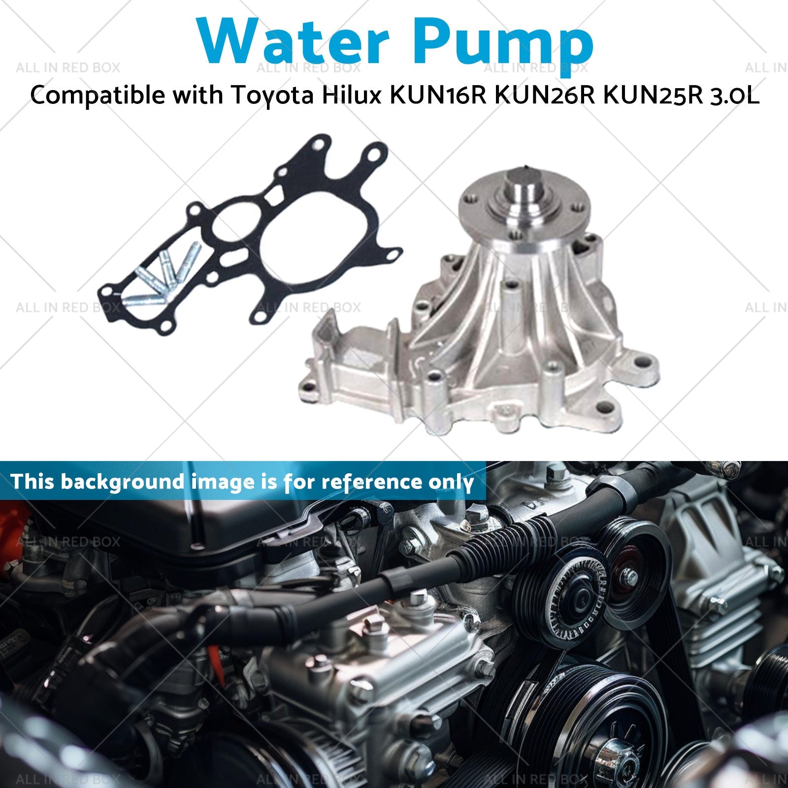 1KD - FTV Water Pump Suitable for Toyota Hilux KUN16R KUN26R KUN25R 3. 0L 05 - 13 - Frazy's Auto Parts