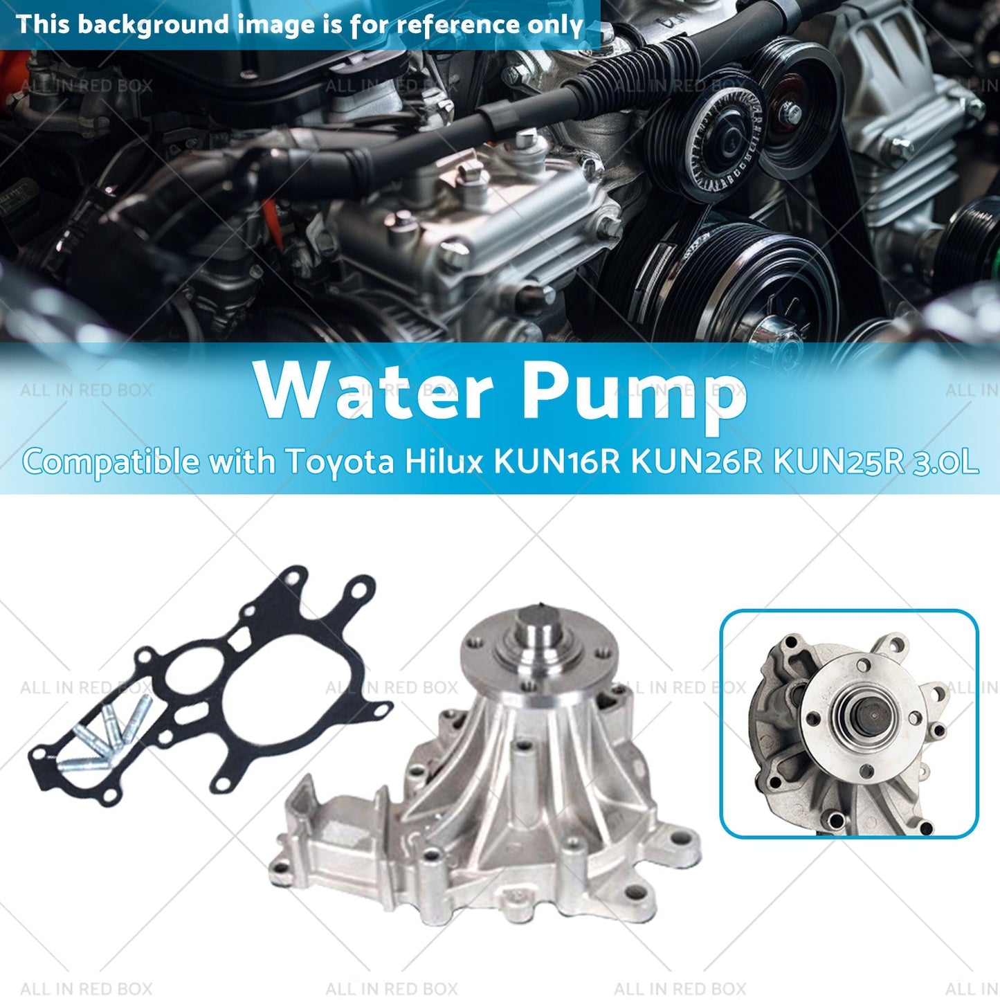 1KD - FTV Water Pump Suitable for Toyota Hilux KUN16R KUN26R KUN25R 3. 0L 05 - 13 - Frazy's Auto Parts