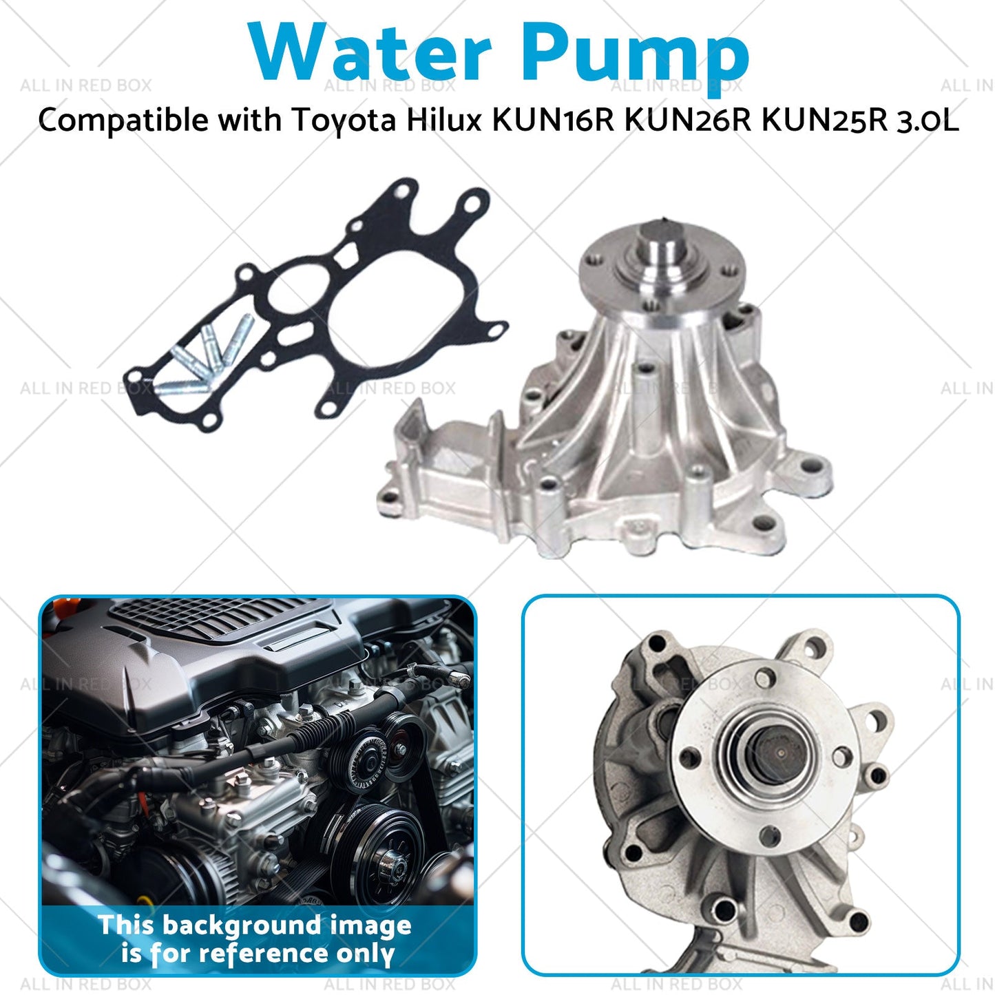 1KD - FTV Water Pump Suitable for Toyota Hilux KUN16R KUN26R KUN25R 3. 0L 05 - 13 - Frazy's Auto Parts
