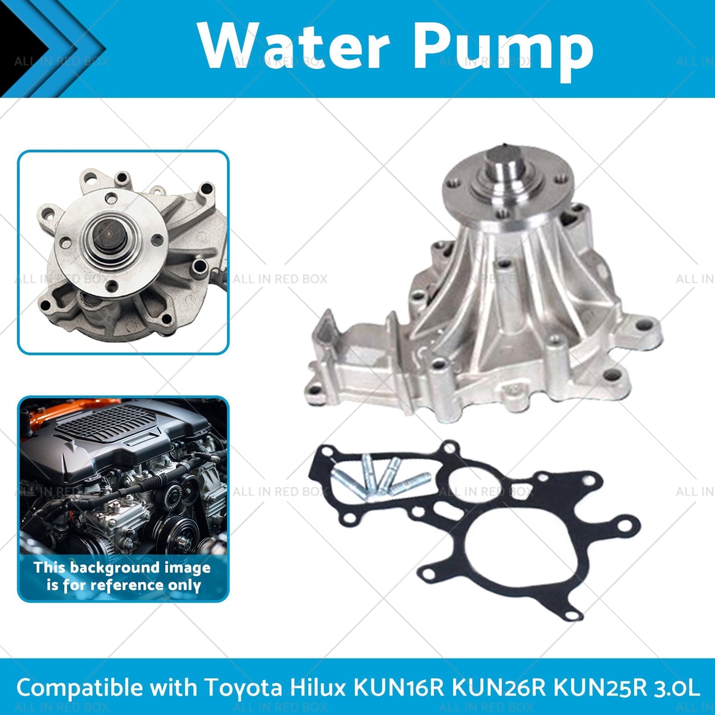 1KD - FTV Water Pump Suitable for Toyota Hilux KUN16R KUN26R KUN25R 3. 0L 05 - 13 - Frazy's Auto Parts