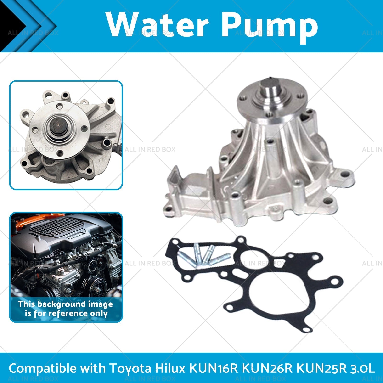 1KD - FTV Water Pump Suitable for Toyota Hilux KUN16R KUN26R KUN25R 3. 0L 05 - 13 - Frazy's Auto Parts