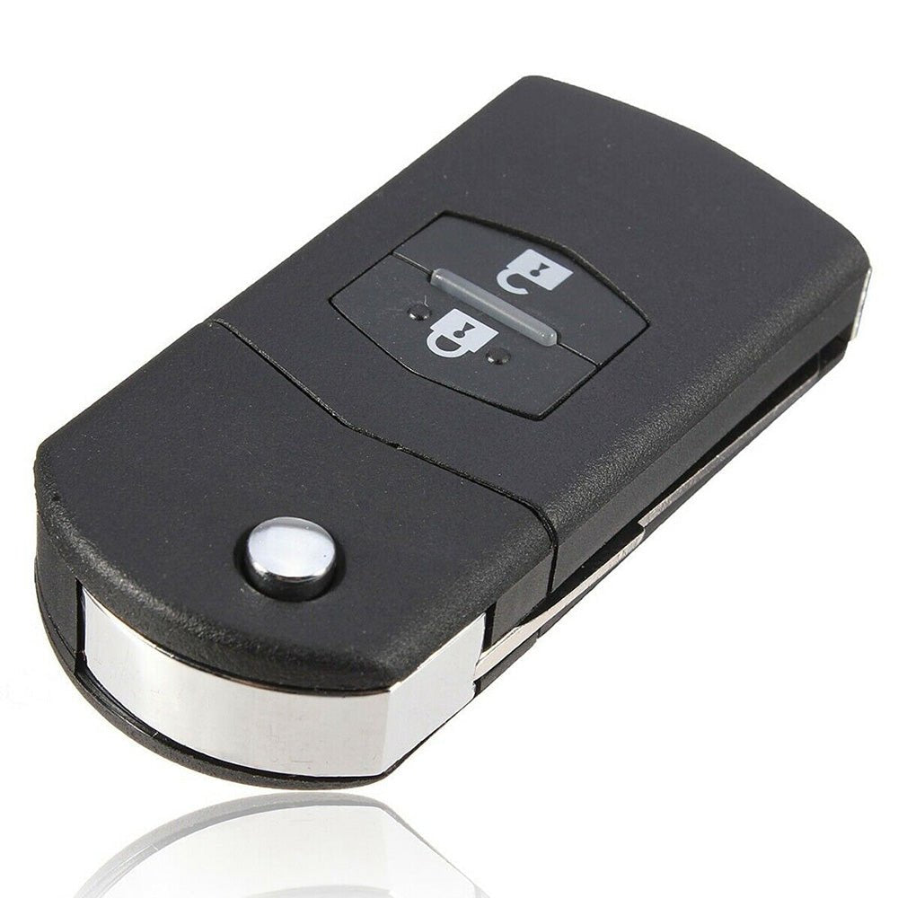 1x 2 - Buttons Car Key Case Cover Shell Suitable For Mazda 3 5 6 RX7 RX8 BT50 - Frazy's Auto Parts