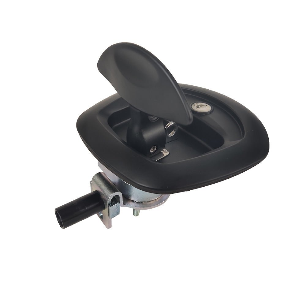 1x Black Recessed Folding T Lock / Handle Suitable For Trailer Toolbox Drop T Whale Tail - Frazy's Auto Parts