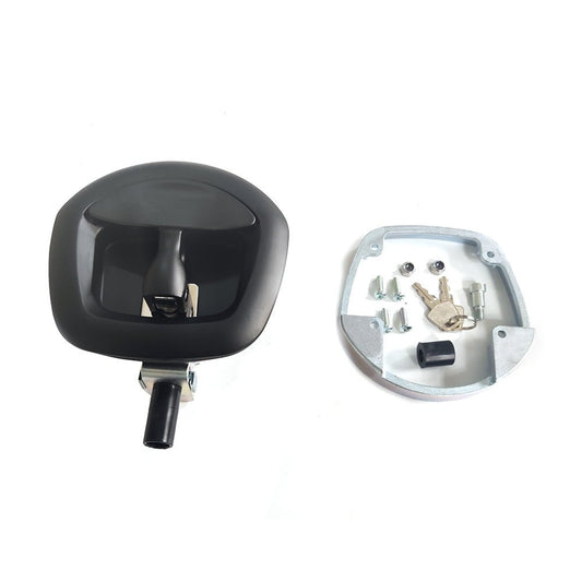 1x Black Recessed Folding T Lock / Handle Suitable For Trailer Toolbox Drop T Whale Tail - Frazy's Auto Parts