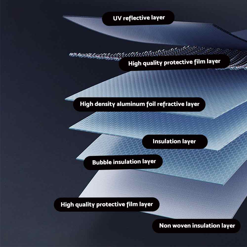 1x Front Windscreen Sun Shade Suitable For LandCruiser Prado 150 Series 14–23 - Frazy's Auto Parts