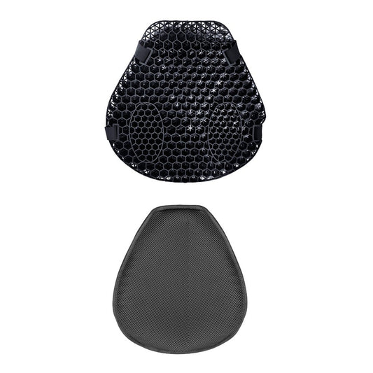 1x Motorcycle Comfort Gel Seat Cushion Suitable For Pressure Relief With or Without Sleeve - Frazy's Auto Parts