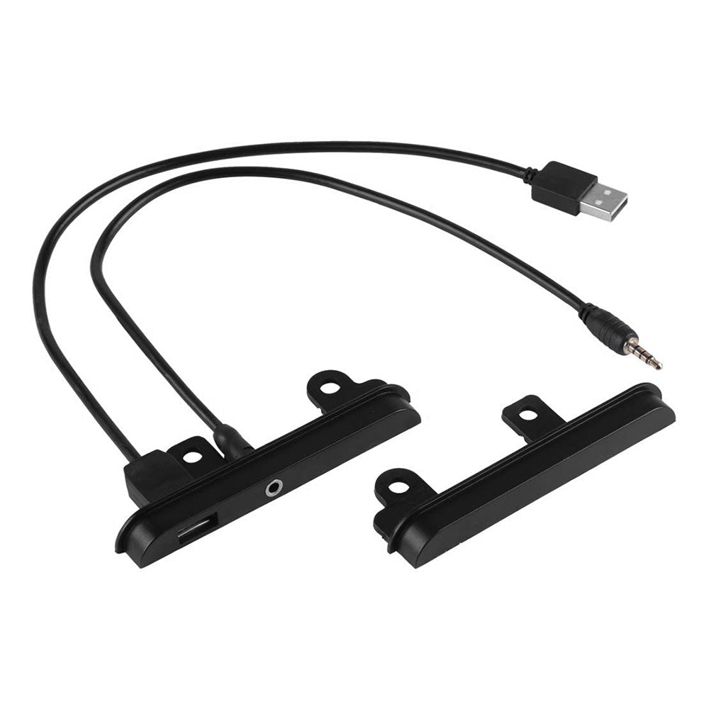 2 DIN Fascia Dash Kit with Side Trims, Brackets, USB & AUX Port Suitable For Toyota - Frazy's Auto Parts