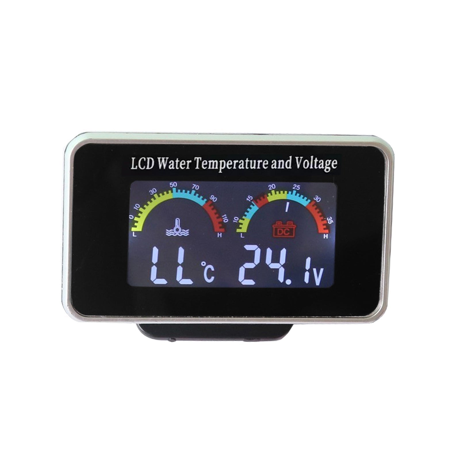 2 - in - 1 Car Digital LCD Water Temperature Meter & Voltmeter Gauge Suitable For 12V / 24V Vehicles - Frazy's Auto Parts
