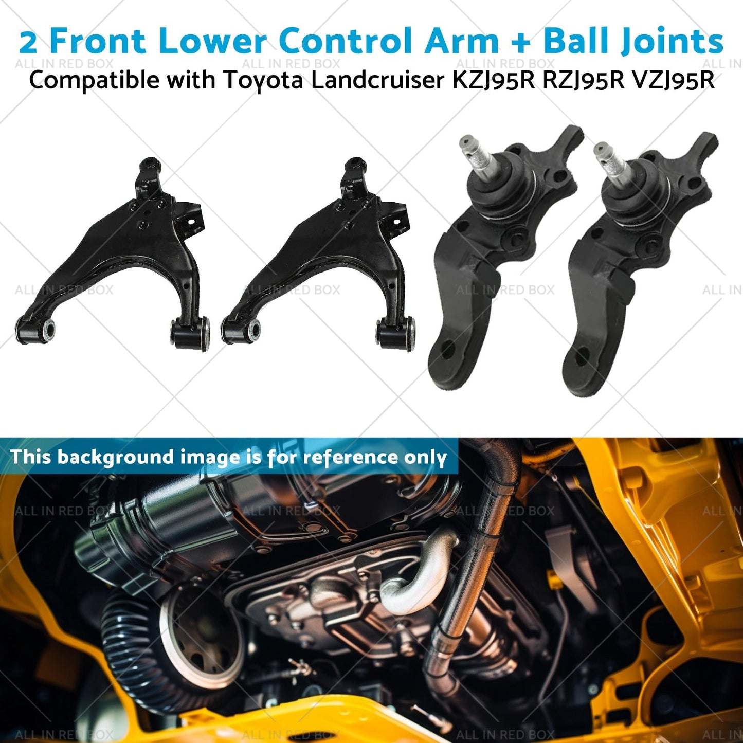 2 Lower Control ArmBall Joint Suitable for 96 - 03 Toyota Landcruiser KZJ95R - Frazy's Auto Parts