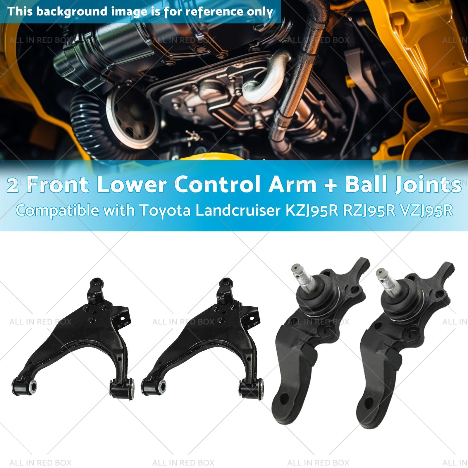 2 Lower Control ArmBall Joint Suitable for 96 - 03 Toyota Landcruiser KZJ95R - Frazy's Auto Parts