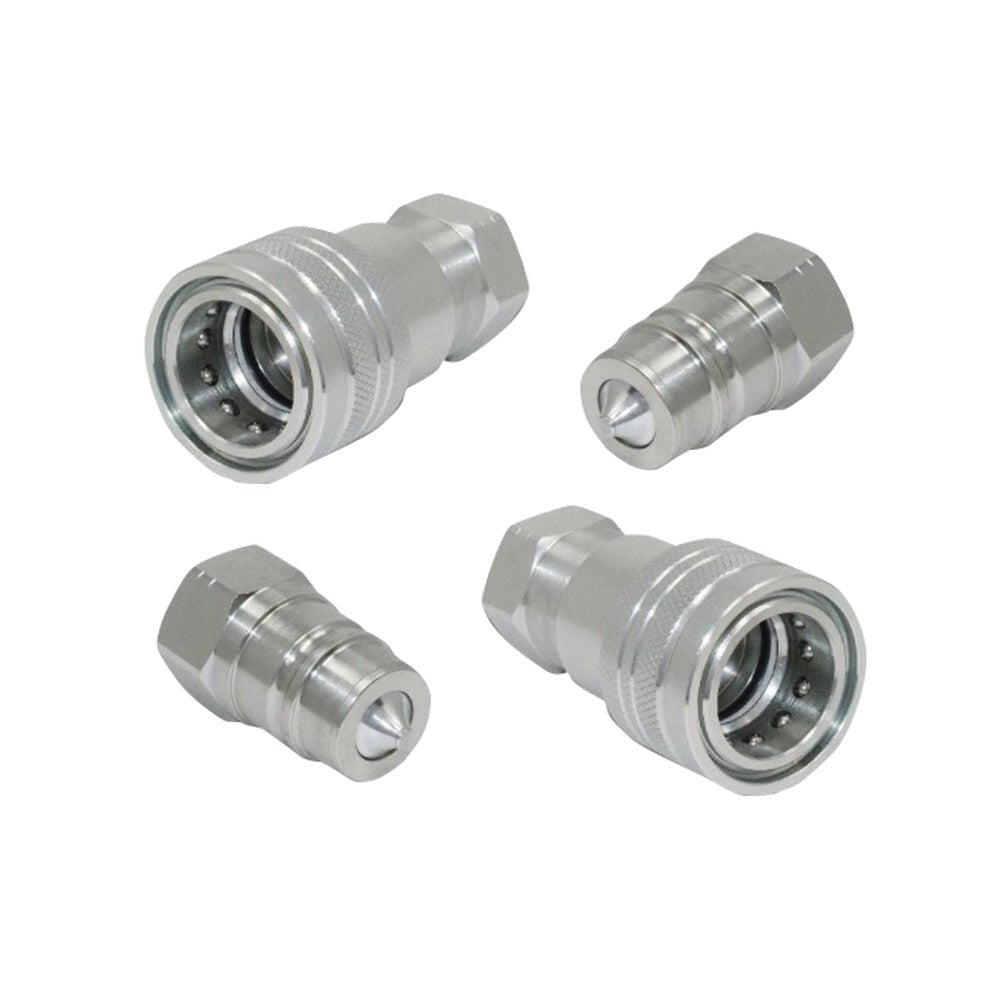 2 Sets 1 or 2 Inch BSP Hydraulic ISO Poppet Quick Release Couplings Suitable For Tractor - Frazy's Auto Parts