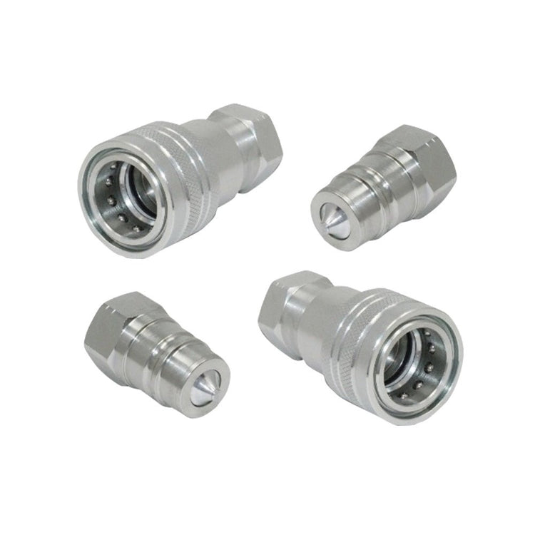 2 Sets 1 or 2 Inch BSP Hydraulic ISO Poppet Quick Release Couplings Suitable For Tractor - Frazy's Auto Parts