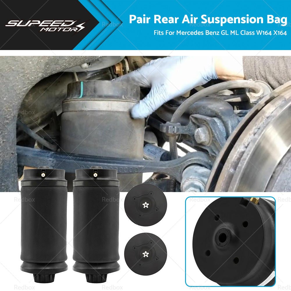 2 x Rear Air Suspension Bag Shocks Fits For Mercedes Benz W164 GL ML Class - Frazy's Auto Parts