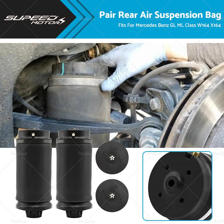 2 x Rear Air Suspension Bag Shocks Fits For Mercedes Benz W164 GL ML Class - Frazy's Auto Parts
