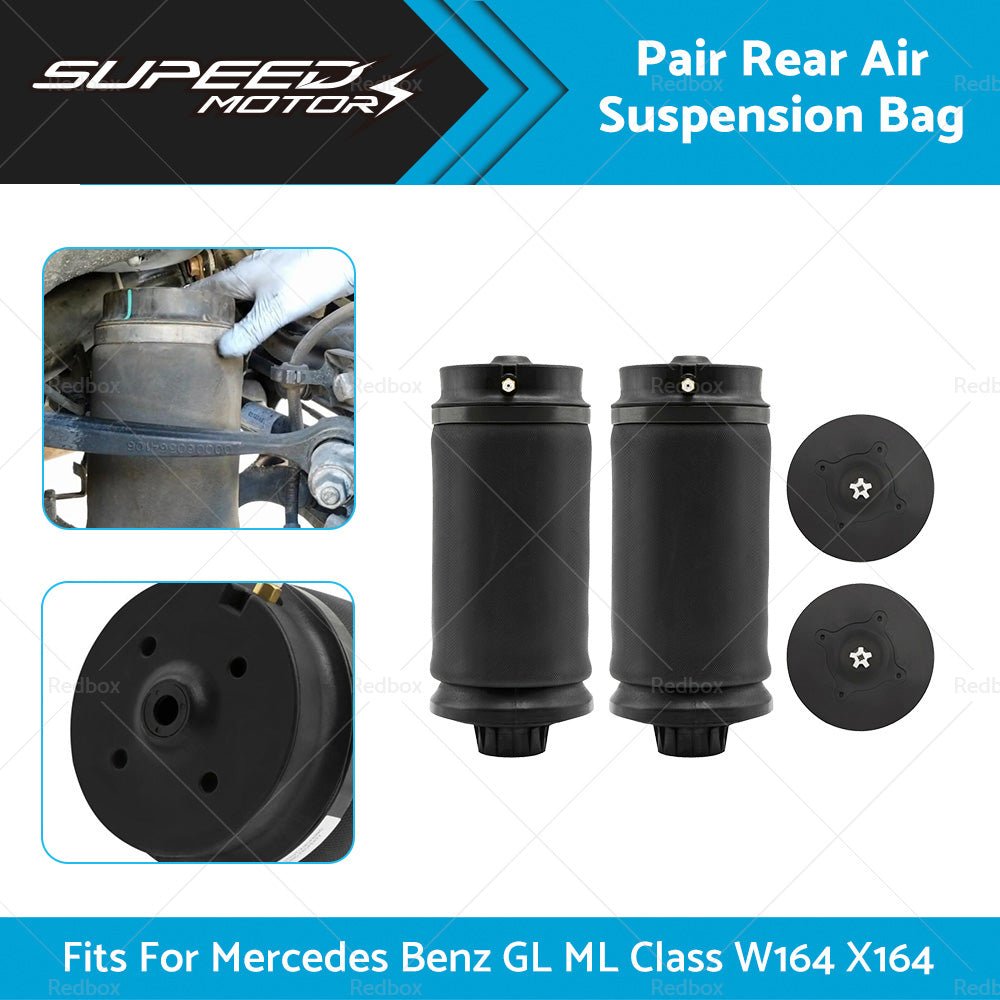 2 x Rear Air Suspension Bag Shocks Fits For Mercedes Benz W164 GL ML Class - Frazy's Auto Parts