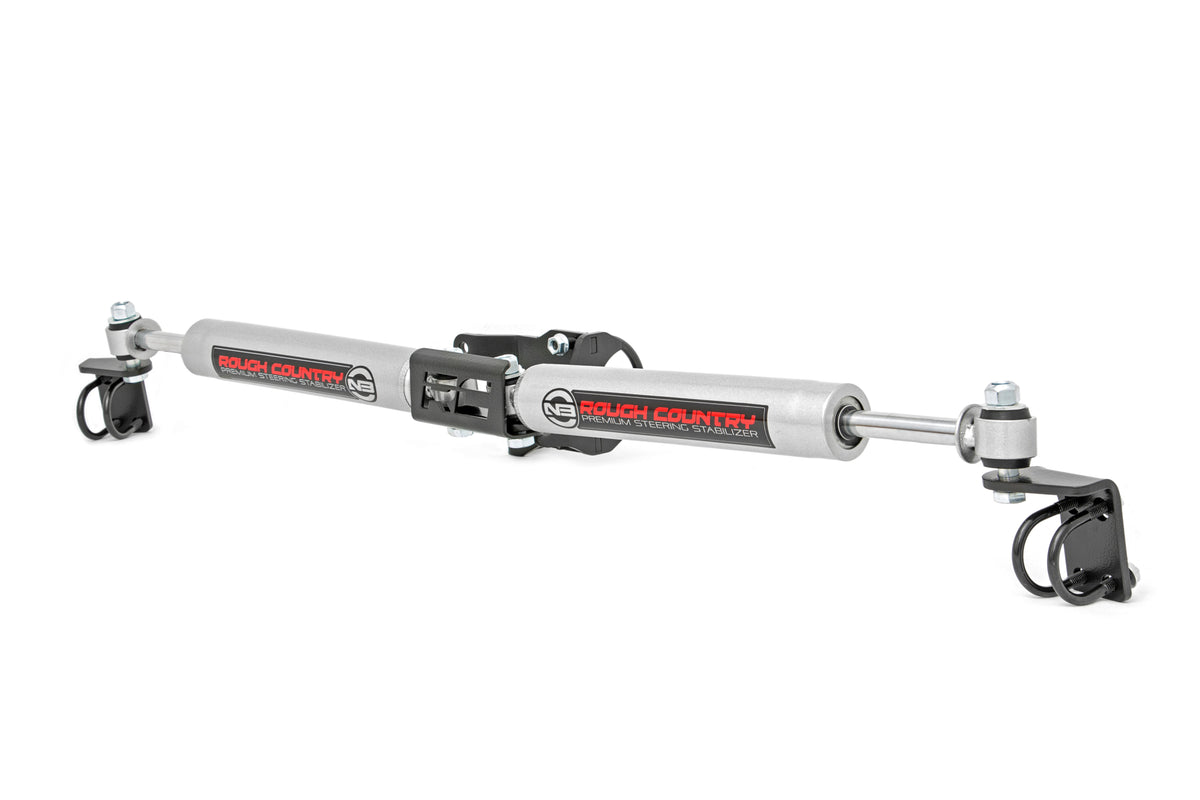 N3 Steering Stabilizer Dual 2.5-8 Inch Lift Jeep Gladiator JT/Wrangler JL (18-26)