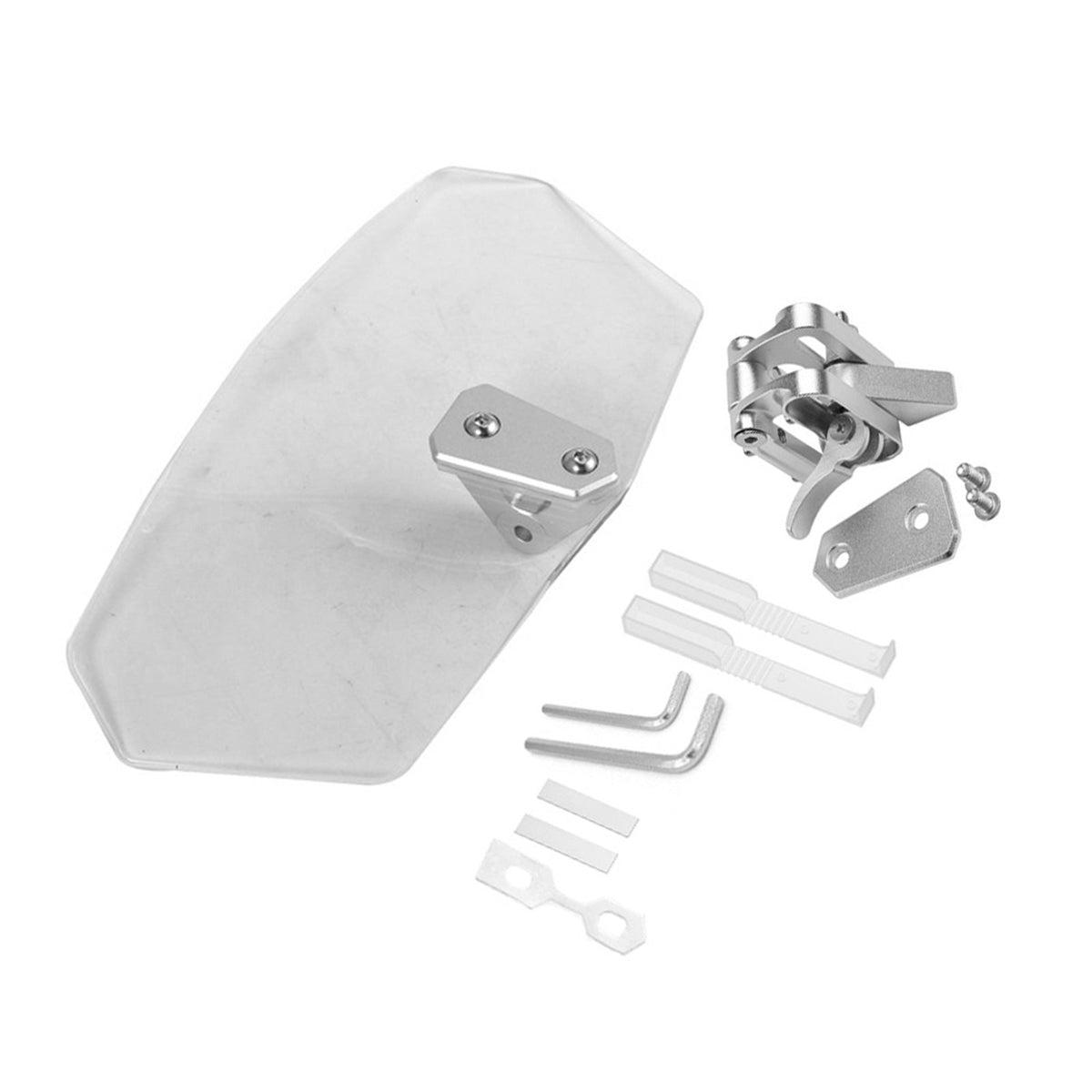Motorcycle Windshield Extension Clip-On Windscreen Wind Deflector Spoiler-1