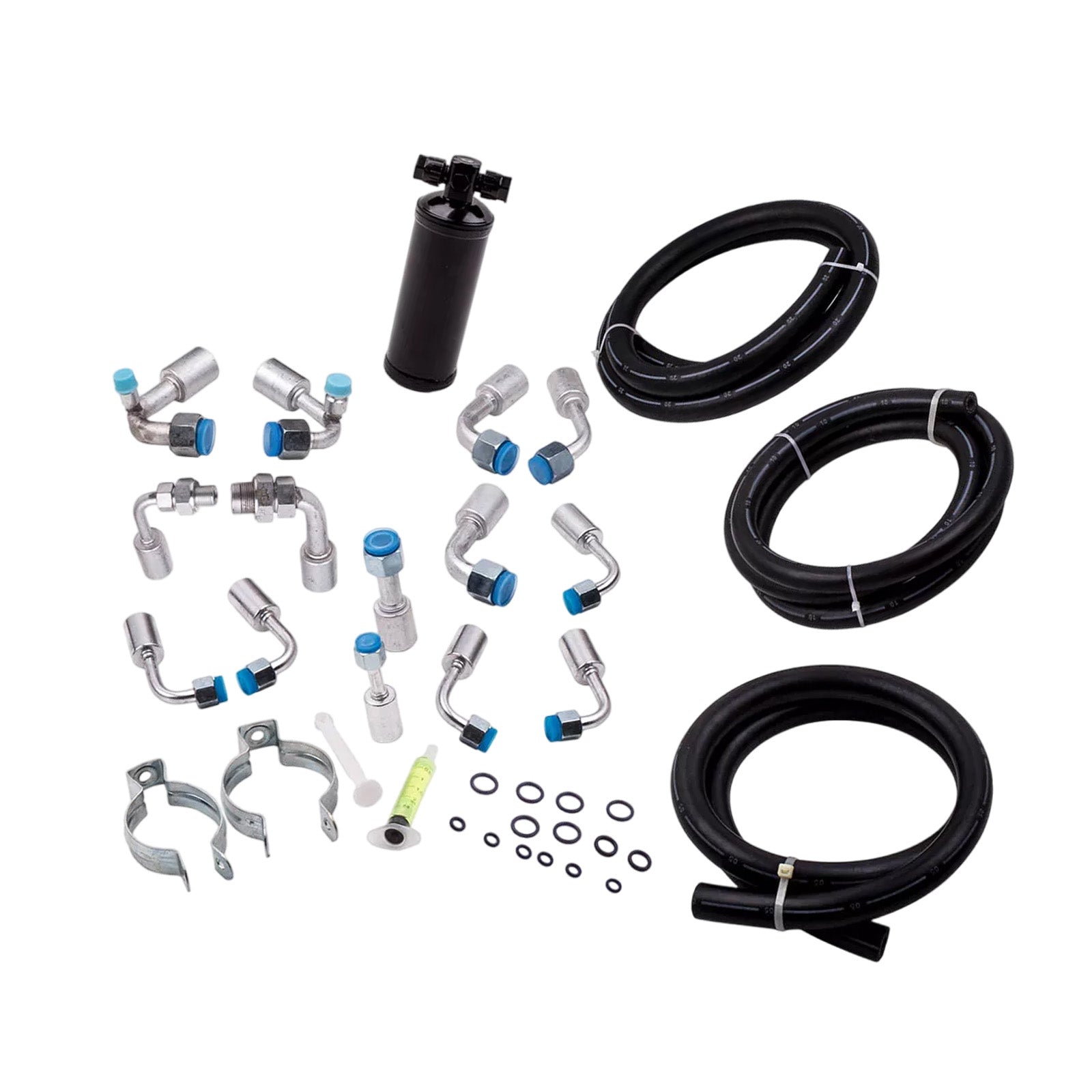 AC Hose Kit With R-Ring Fitting & Drier Suitable For Universal 134a Air Conditioning-5
