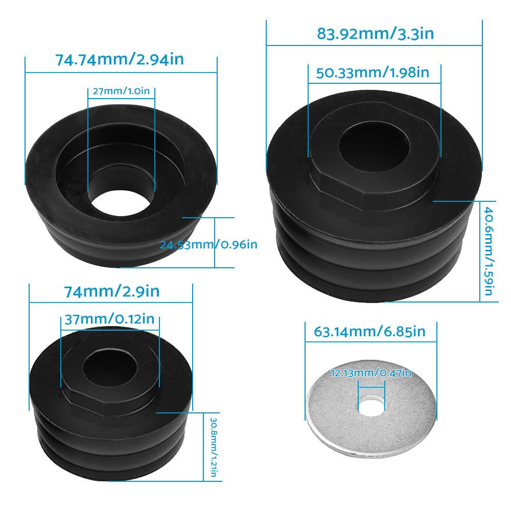20PCS Polyurethane Body Mounts KF04050BK Suitable for Ford F250 F350 2 or 4WD 99 - 18 - Frazy's Auto Parts