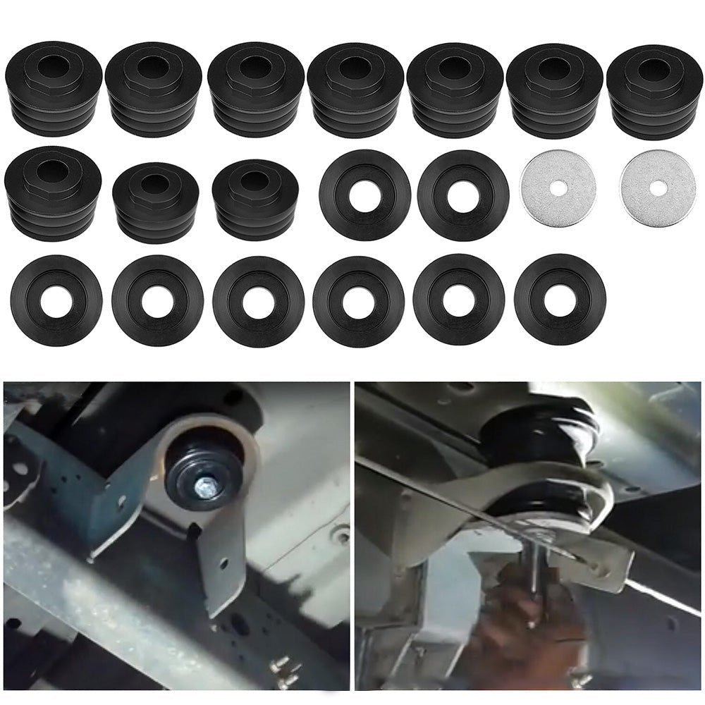 20PCS Polyurethane Body Mounts KF04050BK Suitable for Ford F250 F350 2 or 4WD 99 - 18 - Frazy's Auto Parts