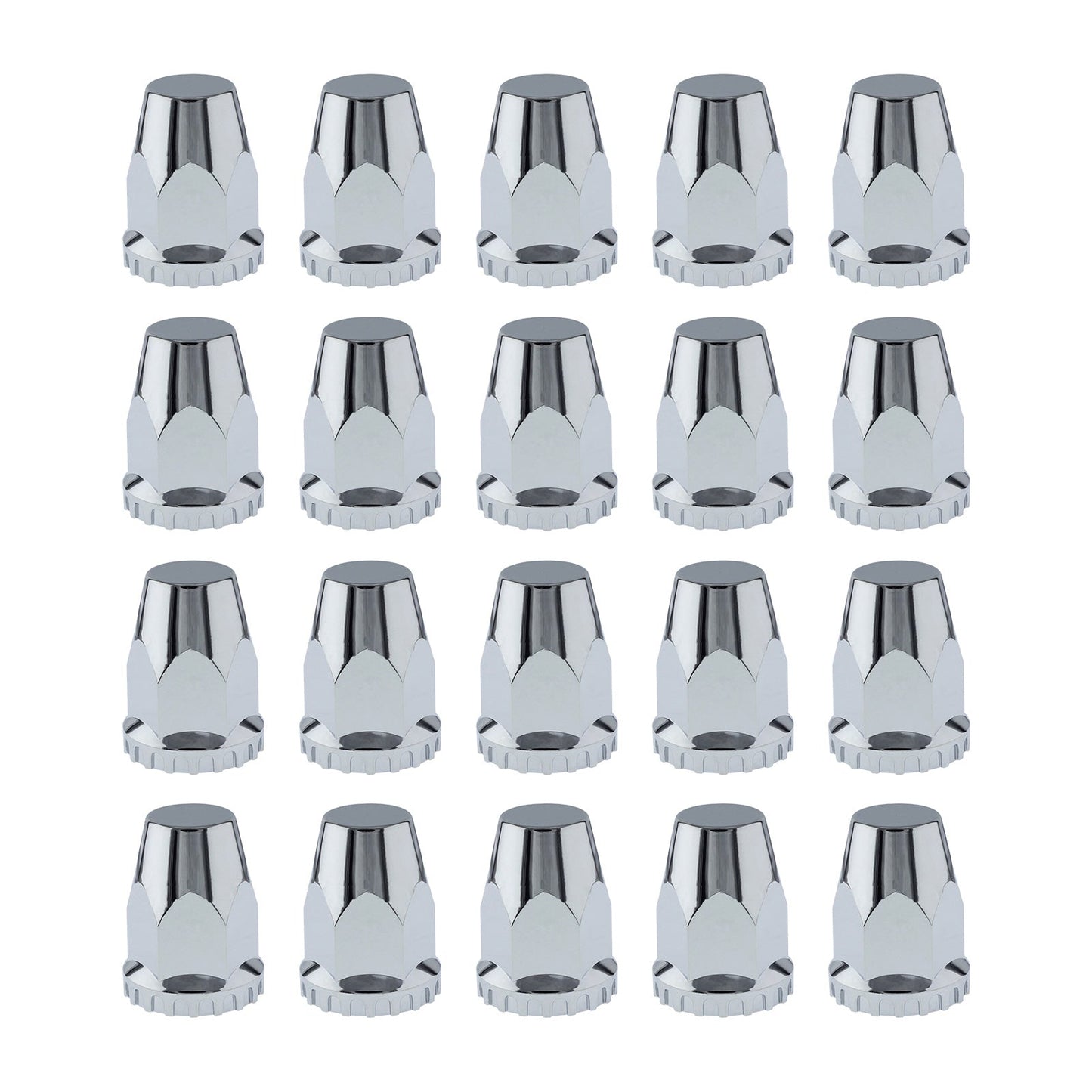 20x Nut Cover Screw Cap Chrome 33mm Suitable For Kenworth / Freightliner / Western Star Trucks - Frazy's Auto Parts