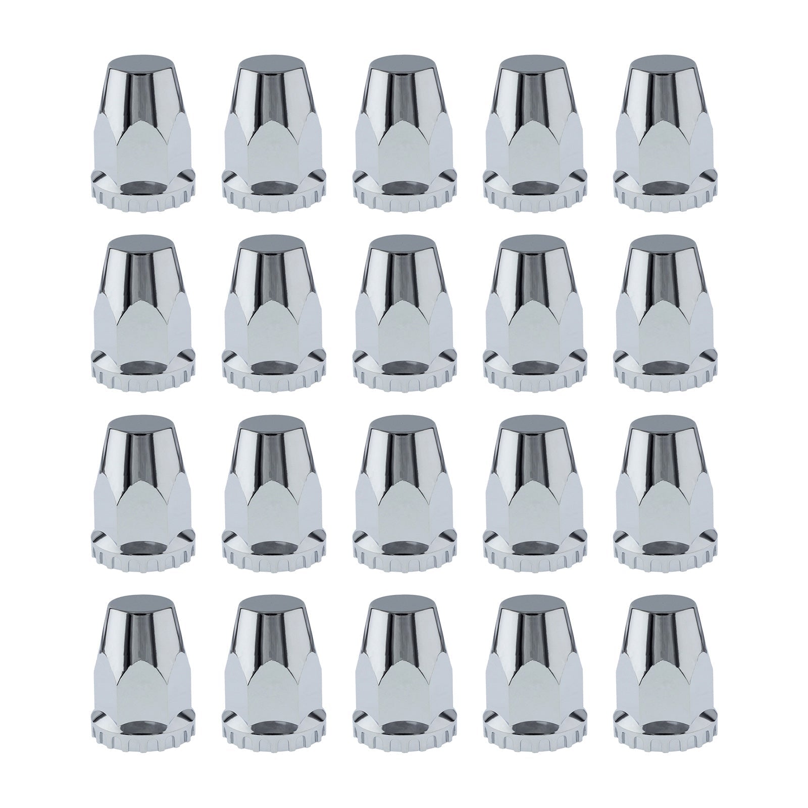 20x Nut Cover Screw Cap Chrome 33mm Suitable For Kenworth / Freightliner / Western Star Trucks - Frazy's Auto Parts