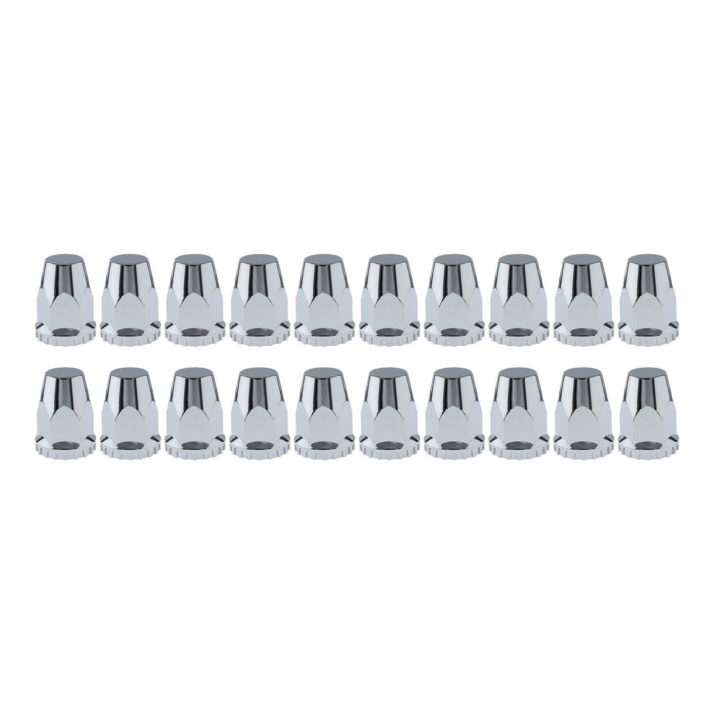 20x Nut Cover Screw Cap Chrome 33mm Suitable For Kenworth / Freightliner / Western Star Trucks - Frazy's Auto Parts