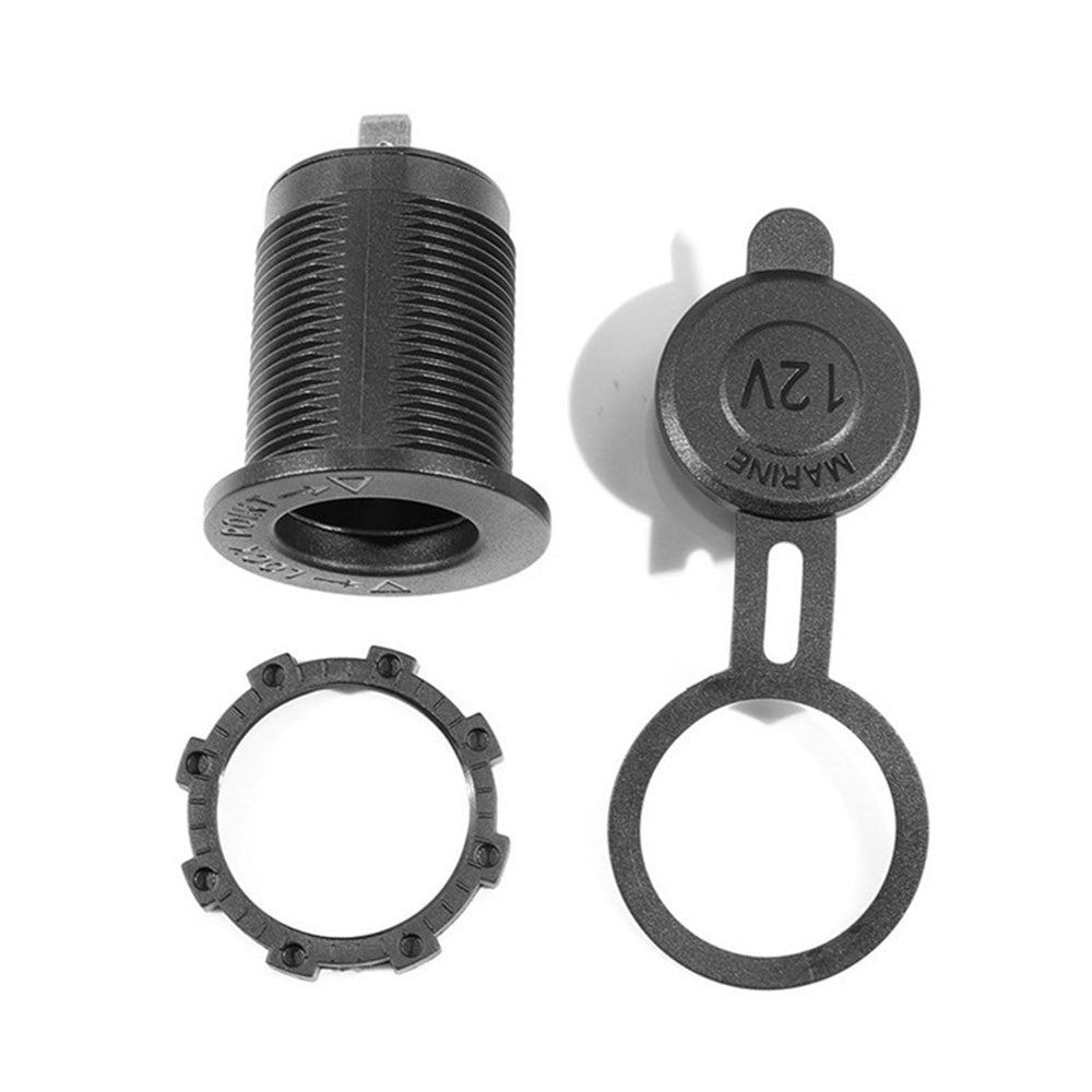 2x Waterproof 12V Car Cigarette Lighter Socket With USB Charger Power Adapter Outlet-2