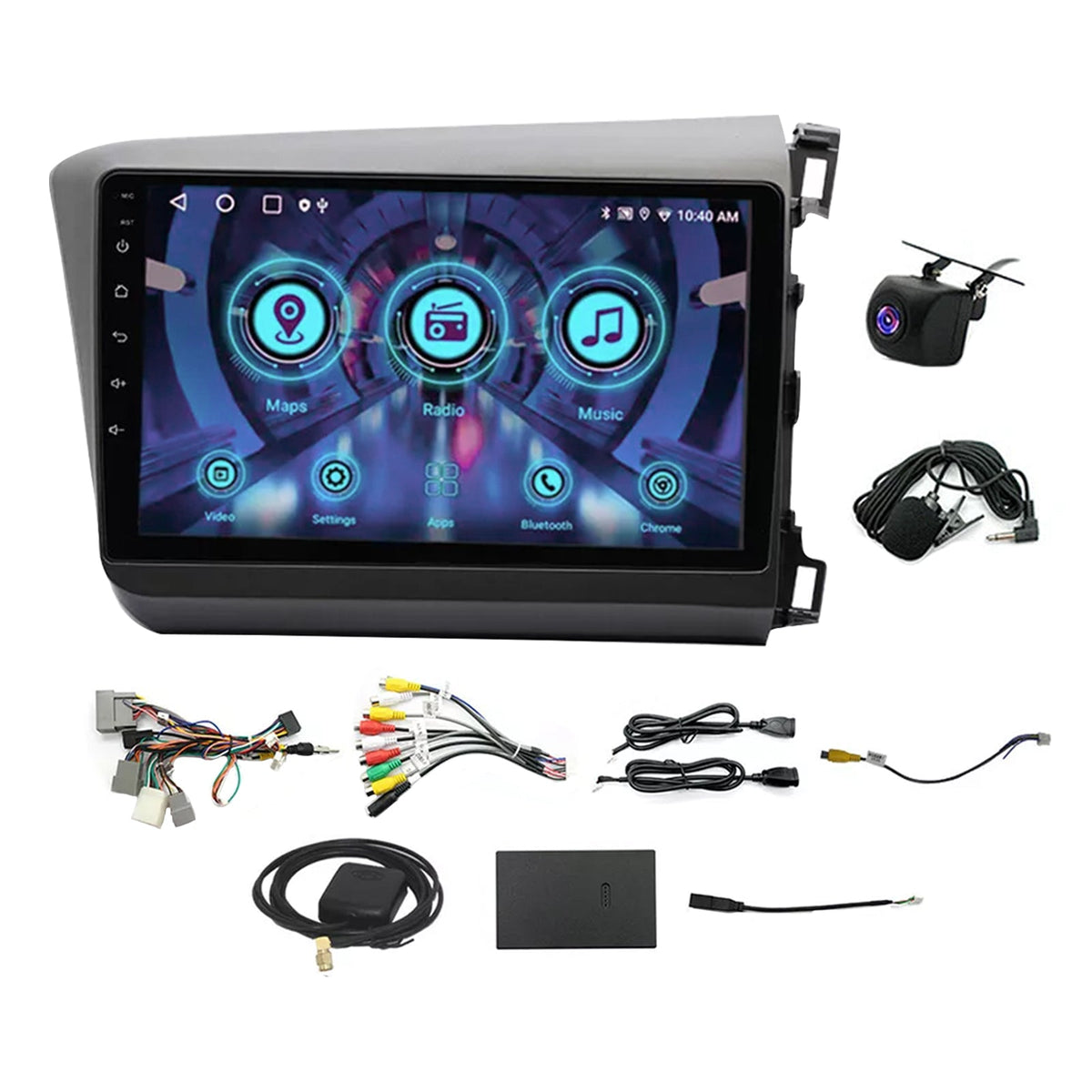 Car Stereo GPS Nav Head Unit Suitable for Honda Civic 2012-2015 4+64G Carplay-1