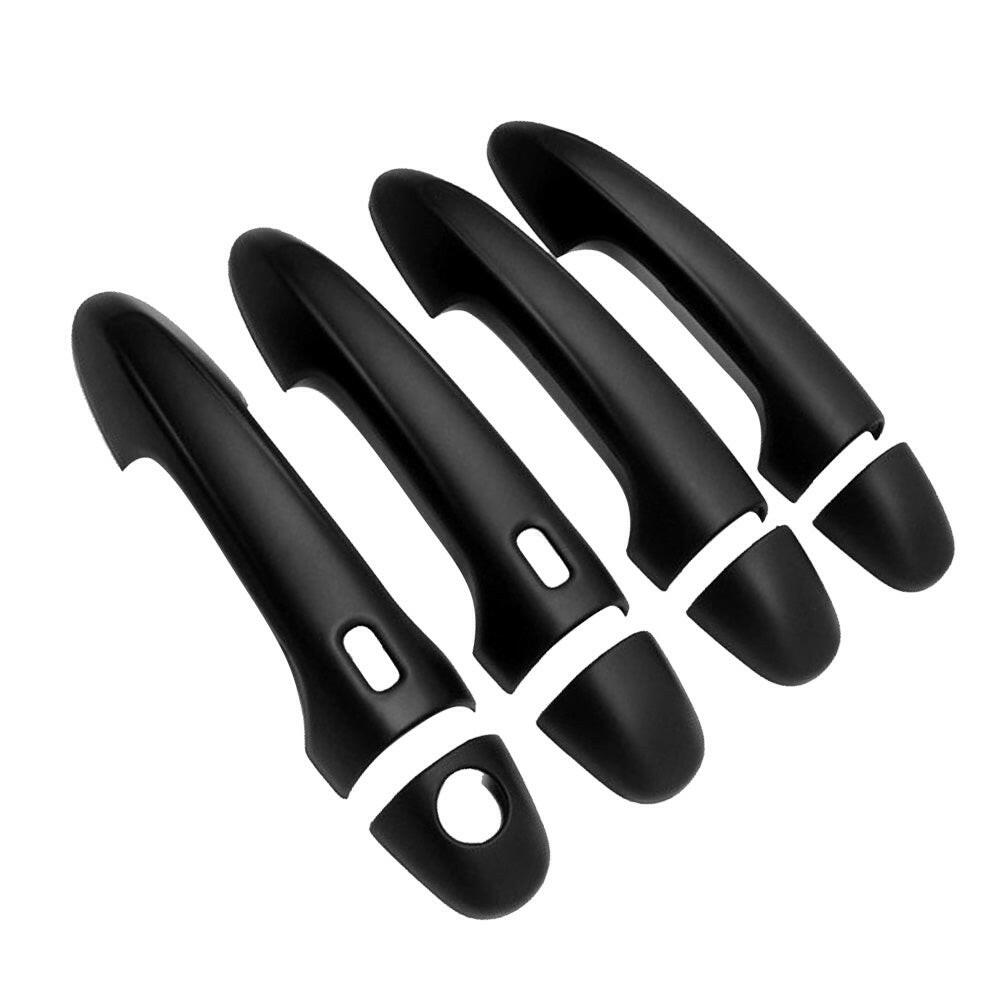 4x Door Handle Covers Matte Black Suitable For Toyota Hilux N80 2015-2021-2