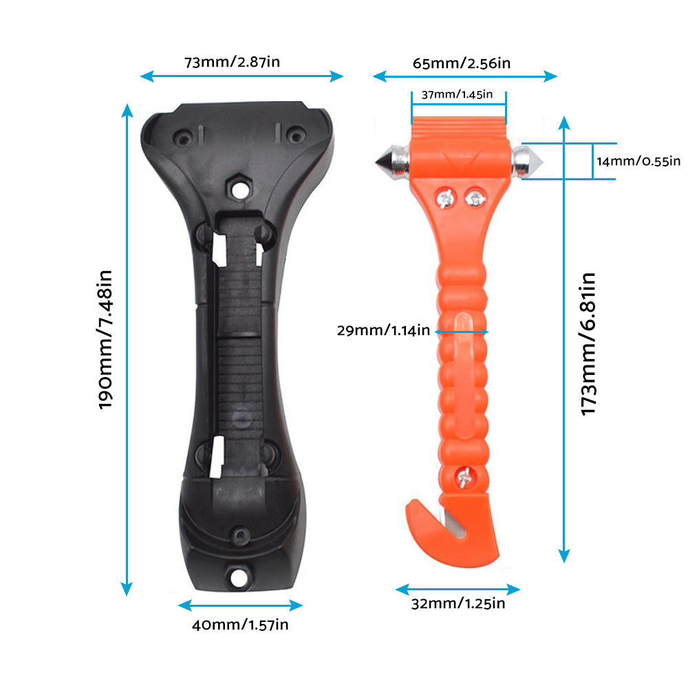 Car Emergency Hammer Window Glass Breaker Seat Belt Cutter Safety Escape Tool-4