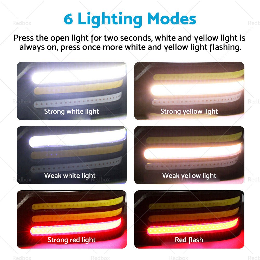230 Angle LED Headlamp Head Torch Headlight Rechargeable Super Bright - Frazy's Auto Parts