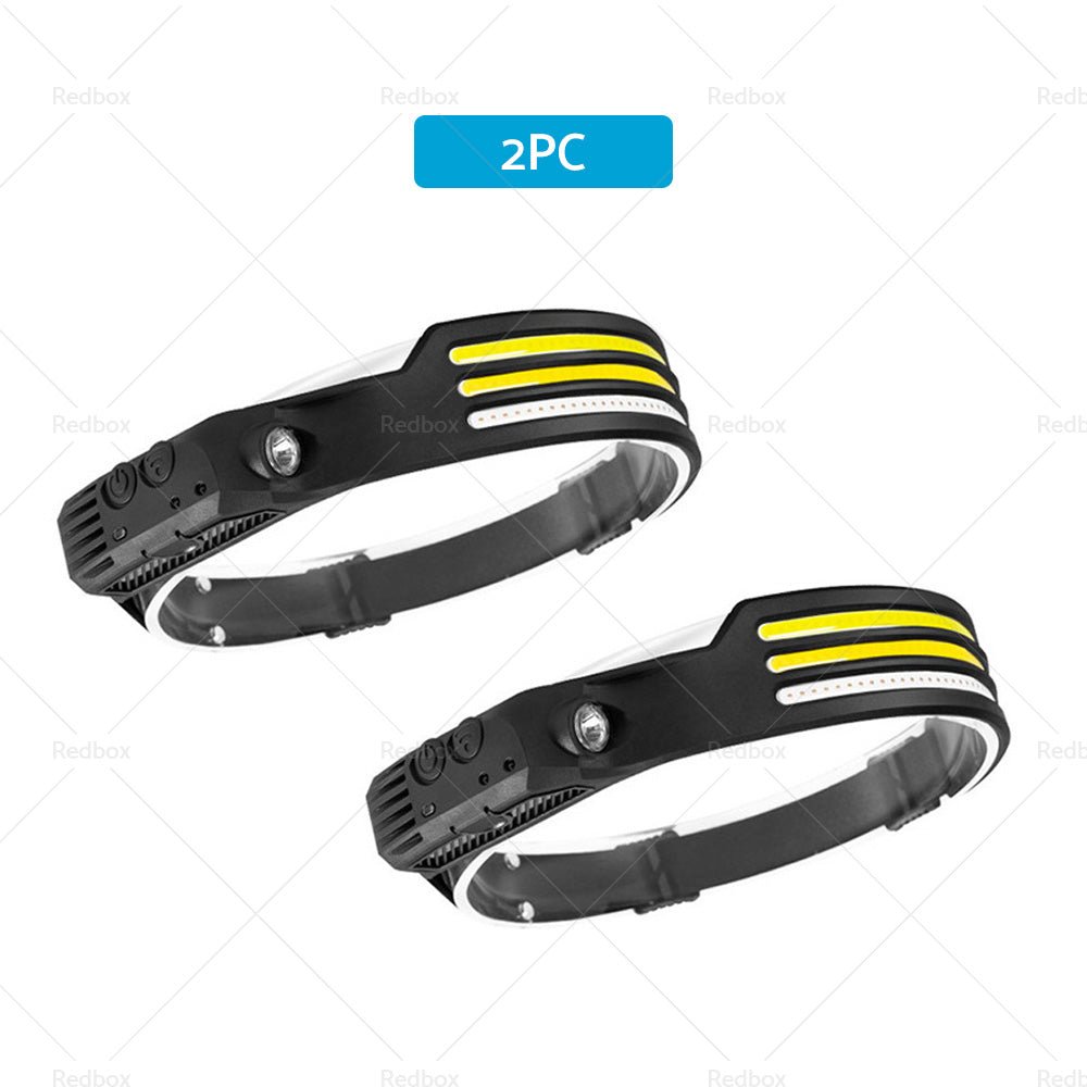 230 Angle LED Headlamp Head Torch Headlight Rechargeable Super Bright - Frazy's Auto Parts