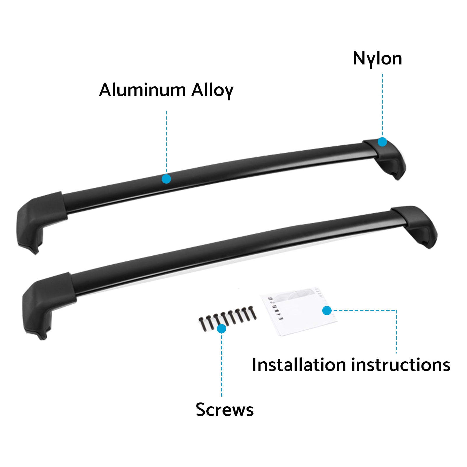 Roof Rack Cross Bar 2x Suitable For Honda CR-V 2012-2016-2