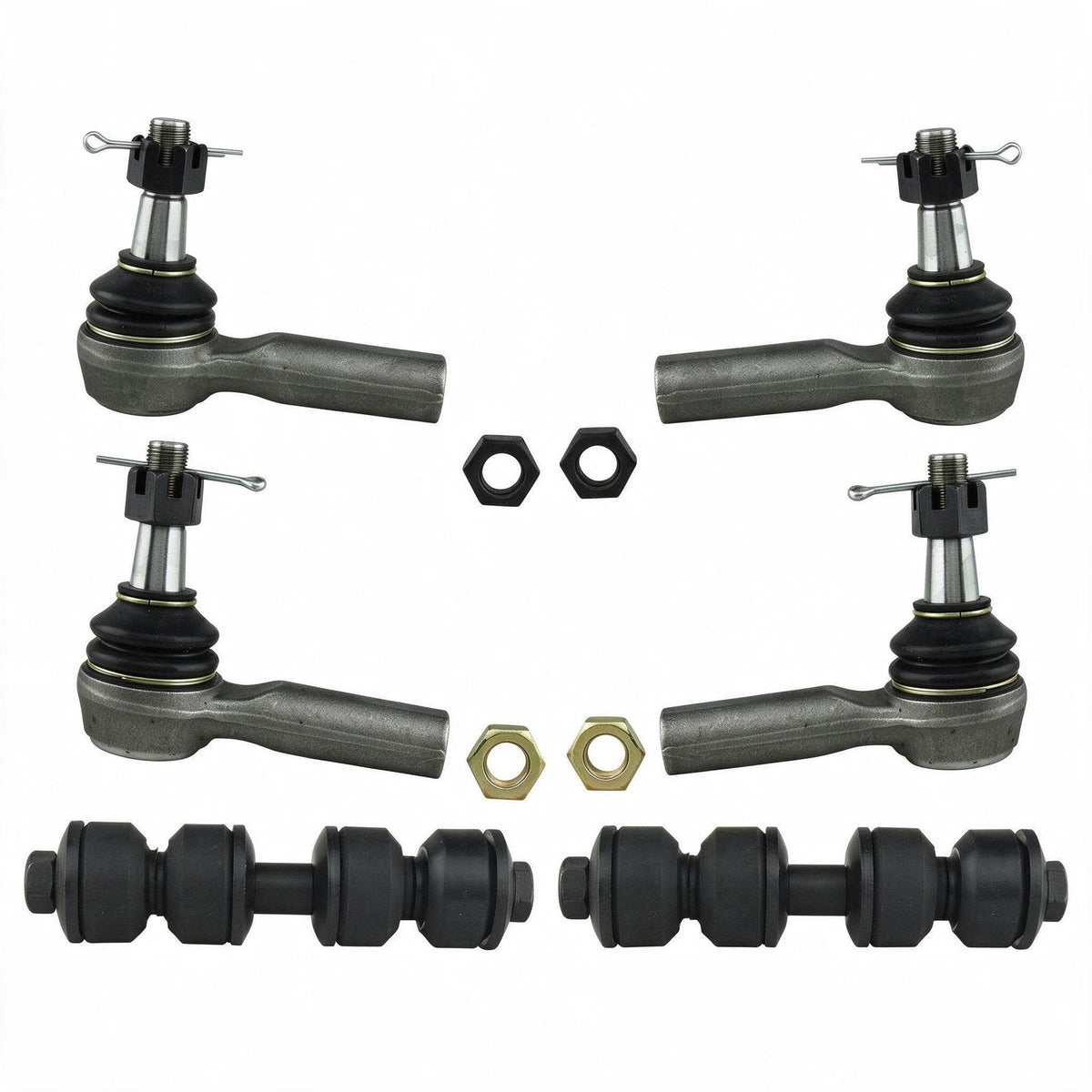 Tie Rod End Sway Bar Link Kit Suitable for Nissan Navara D22 4WD 1998-2004-1