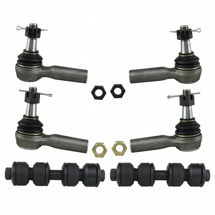 Tie Rod End Sway Bar Link Kit Suitable for Nissan Navara D22 4WD 1998-2004-1