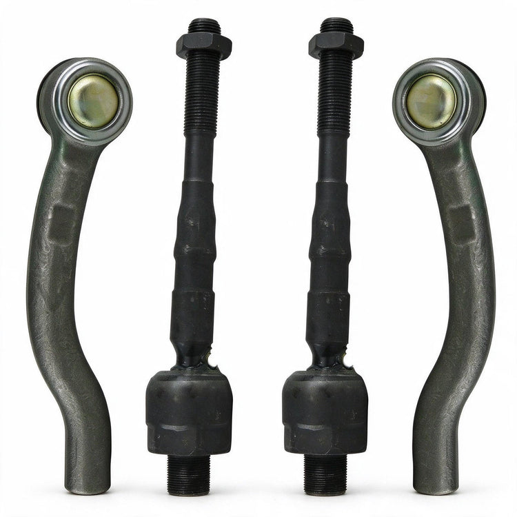 Inner Outer Tie Rod End Set 4 Pieces Suitable for Nissan Pathfinder R51 Navara-0