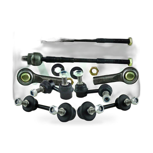 Inner Outer Tie Rod End Sway Bar Link Kit Suitable for Nissan X-Trail T30-0