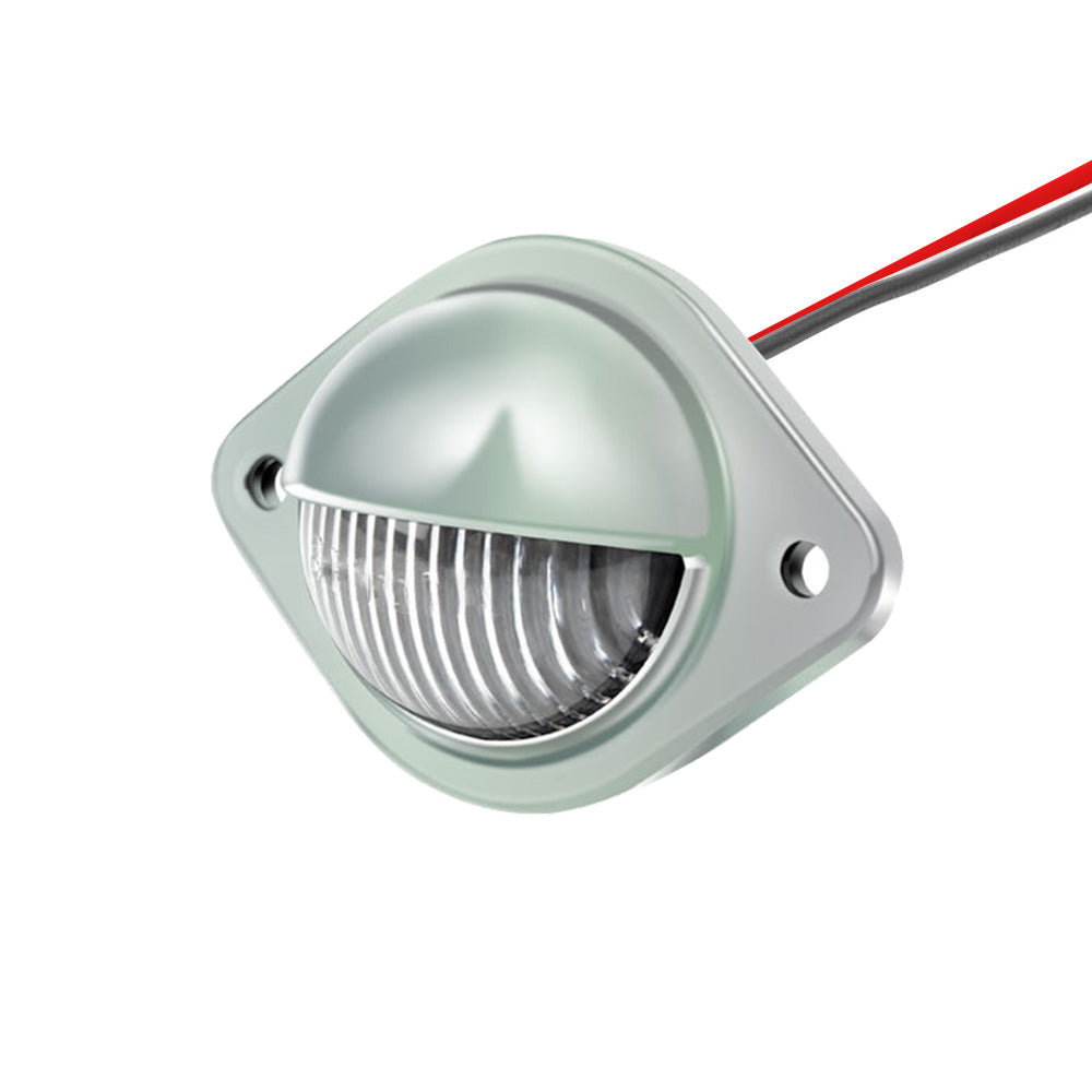 2x 12V LED Number Plate Lights Chrome Suitable For Car, Trailer, Truck, Caravan, Van & Boat-4