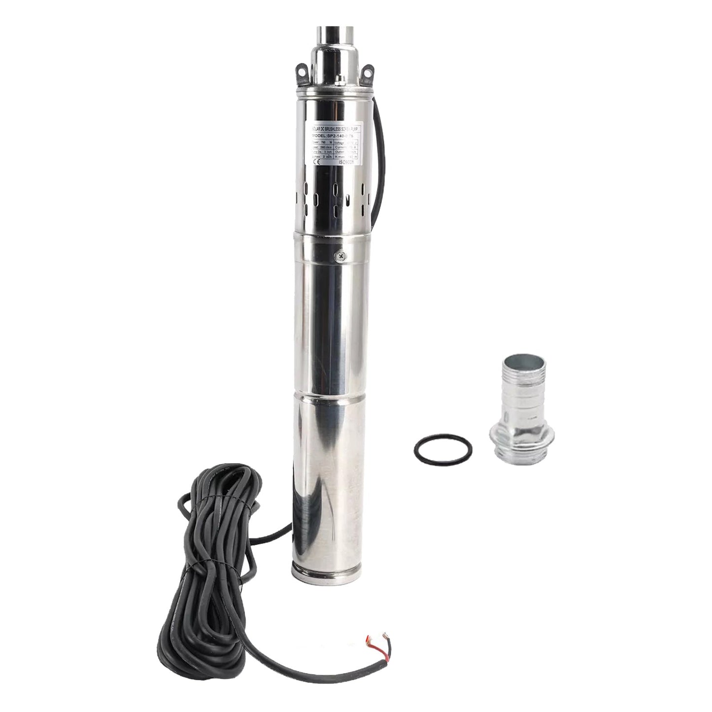 3in Deep Well Solar Bore Pump 48V 750W Submersible MPPT Screw Pump 140M-0