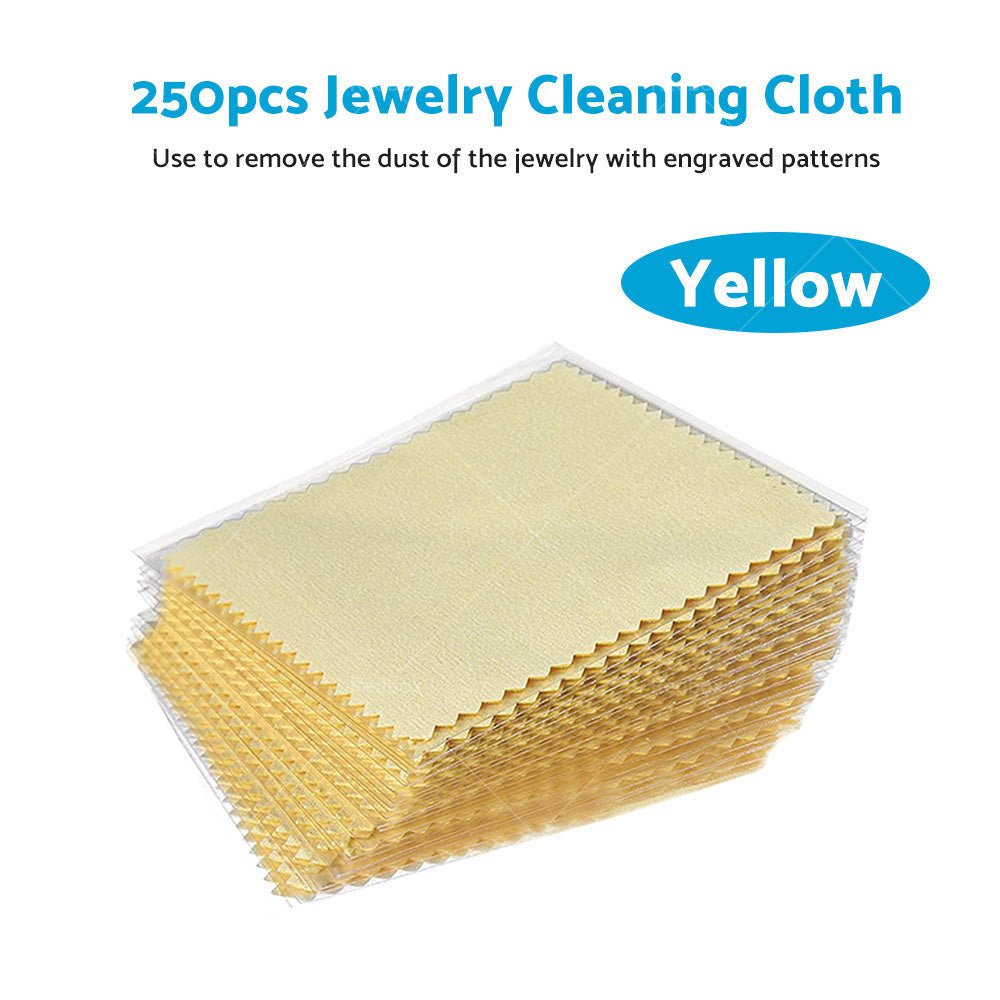 250PCS Jewelry Cleaning Cloth Wrapped For Silver Gold Brass Coin Ring - Frazy's Auto Parts