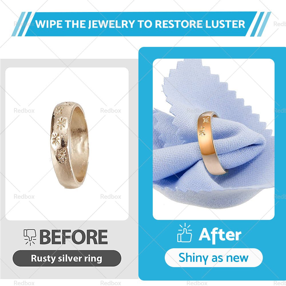 250PCS Jewelry Cleaning Cloth Wrapped For Silver Gold Brass Coin Ring - Frazy's Auto Parts