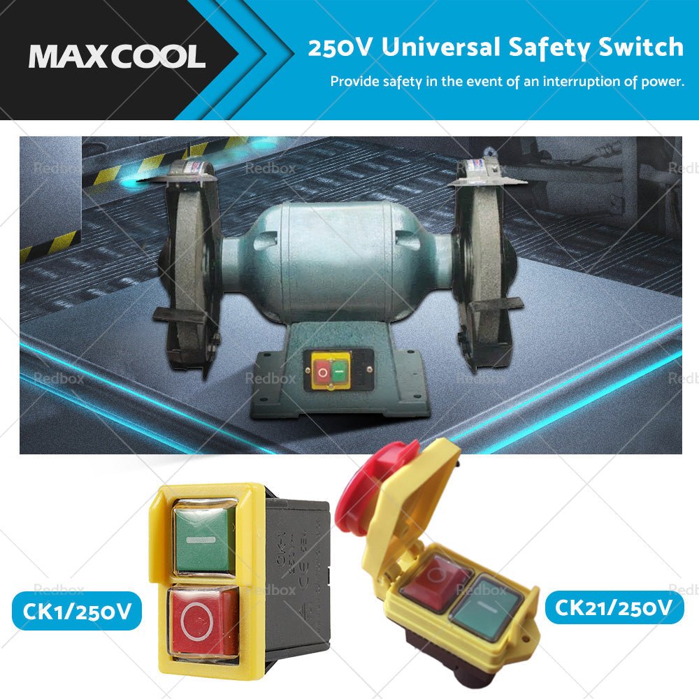 250V Universal Safety Emergency Switch Waterproof Dustproof Switch CK1 or CK21D - Frazy's Auto Parts