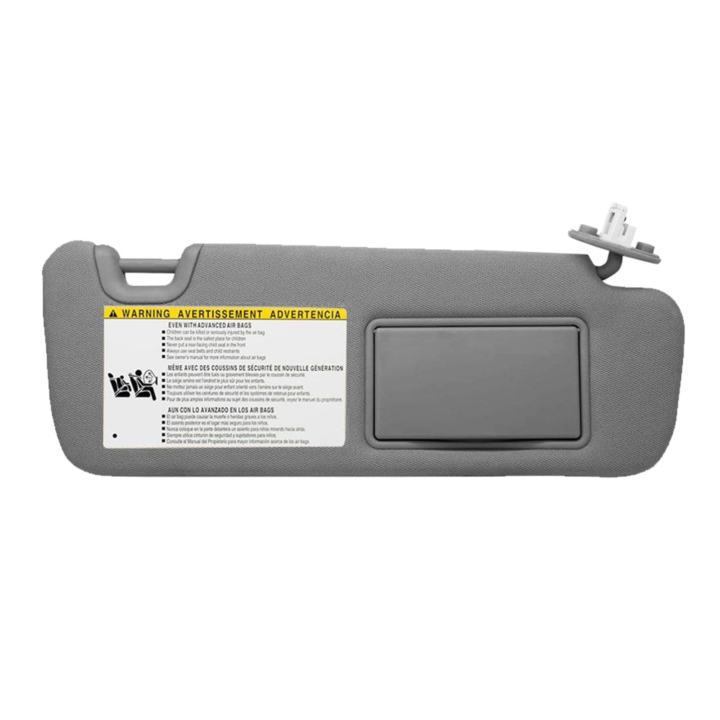 Right Driver Side Sun Visor With Vanity Light Suitable For Toyota Kluger 2014-2019 Gray-0